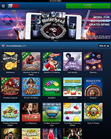 Die umfangreiche Spielauswahl der 10Bet Mobile App