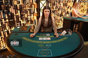 Three Card Poker gibt es bei Mr Green als recht seltene Spielvariante.