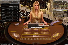 Ab 0,50€ kann Baccarat gespielt werden.