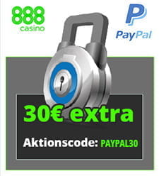 Bei der Ersteinzahlung mit PayPal bekommt man mit dem Aktionscode paypal30 30€ extra