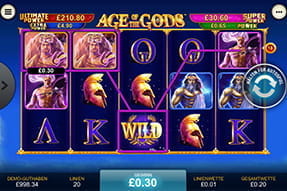 Age of the Gods ist der Nachfolger der Marvel Jackpot Slots und hat die gleichen Spielfeatures