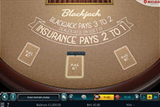 Das Tischspiel American Blackjack von Nucleus Gaming bei YBet.