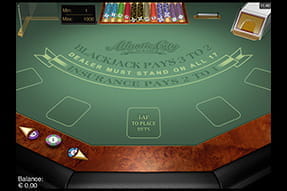 Computerbasiertes Blackjack im All Slots Casino