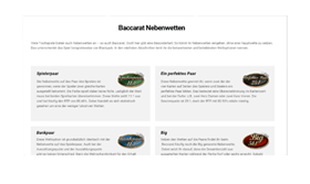 Vorschaubild des Documents mit den den Baccarat Nebenwetten.