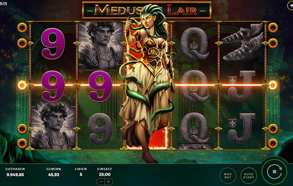 Die Medusa aus dem Online Automaten MedusaВґs Lair von Bally Wulff.