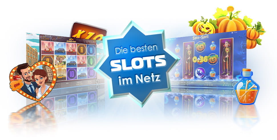 Die Logos der BGaming Slots Journey Flirt und Spin and Spell.