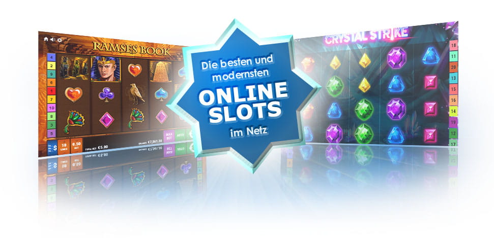 Die Slots Ramses Book und Crystal Strike. 