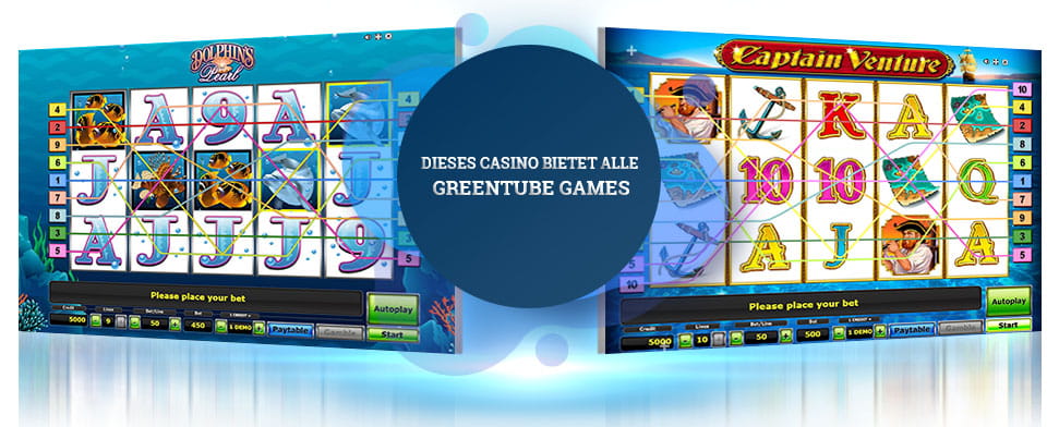 Dieses Casino bietet alle Greentube Games.