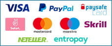 Das Bild zeigt alle Einzahlungsmethoden, die im Betsson Casino zur Verfügung stehen.