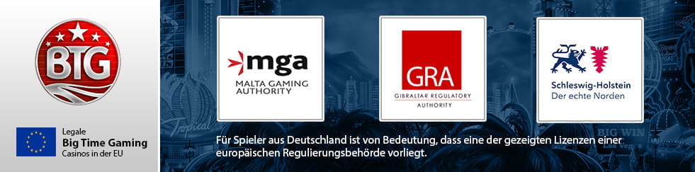 Deutsche Online Casinos benГ¶tigen die gГјltige Lizenz einer europГ¤ischen RegulierungsbehГ¶rde.