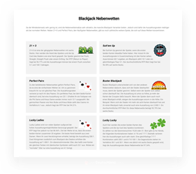 Vorschau der Blackjack Nebenwetten als PDF Download.