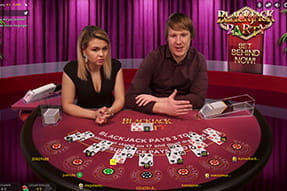 Die Blackjackparty überzeugt bei Mr Green mit 2 Dealern.