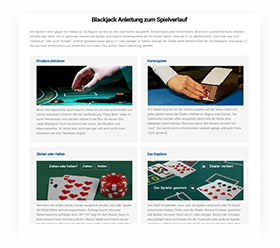 Vorschau der Blackjack Regeln als PDF Download.