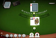 Der Tisch von Blackjack Single Hand aus dem Hause iSoftBet.