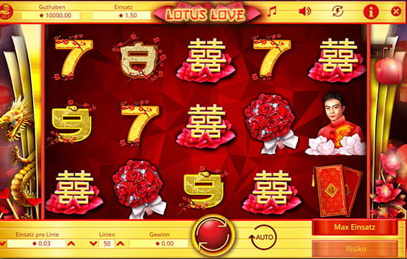 Der Spielautomat Lotus von Booming Games.