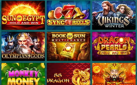 Übersicht über die Booongo Spiele im 20Bet Casino.