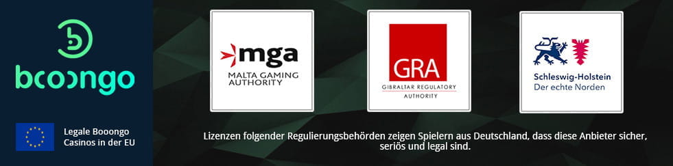 Die Logos von drei führenden Regulierungsbehörden.