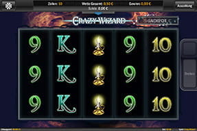 Das Layout von Crazy Wizard.