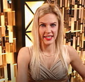 Der Evolution Gaming Croupier Julija beim All Slots Casino