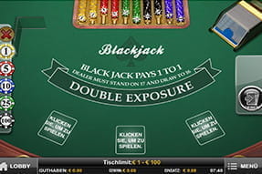 Double Exposure Blackjack von Microgaming