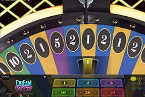 Das Glücksrad von Evolution Gaming gibt es auch beim Partycasino