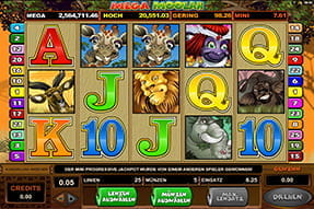 Weltrekordler unter den Slots Mega Moolah.