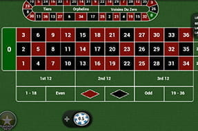 In der Winner App wird beim Roulette das Einsatzfeld getrennt vom Kessel angezeigt