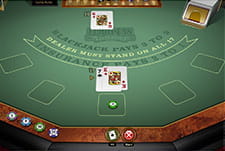 Das Spiel European Blackjack Gold von Microgaming.