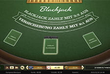 Das Tischspiel European Blackjack von Betsoft im NordSlot Casino.