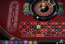 Das Spiel European Roulette Red Tiger im Thrills Casino.