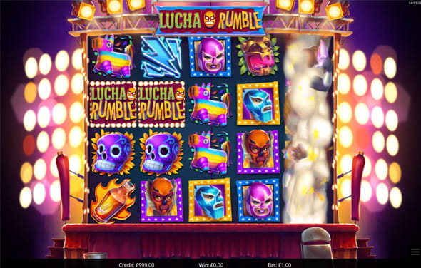 Der Spielautomat Lucha Rumble von Eyecon.