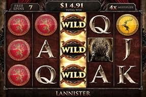 Der Games of Thrones Slot bei der Karamba Anwendung.