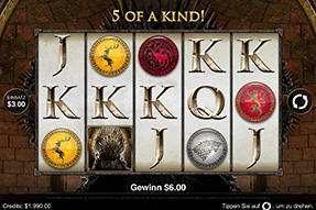 Microgamings 243 Gewinnlinien Slot zur bekannten Kultserie Game of Thrones