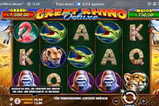 Der Spielautomat Great Rhino Deluxe von Pragmatic Play gehört zu den populärsten Slots.