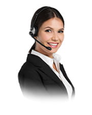 Eine Kundendienstmitarbeiterin in einem Greentube Casino.