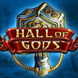 Das Logo des Jackpot Slots Hall of Gods.