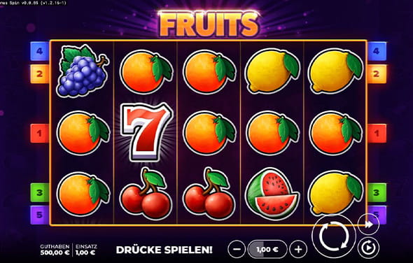 Der Slot Fruits von Hölle Games.