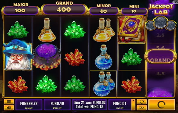 Der Slot Jackpot Lab von Platipus.