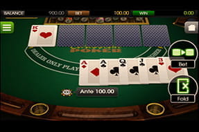 Beim Caribbean Poker die Hand des Dealers schlagen.