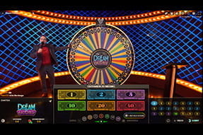 Das Dream Catcher aus dem Live Bereich von Evolution Gaming.