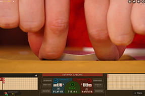 Das Baccarat Squeeze von Evolution Gaming.