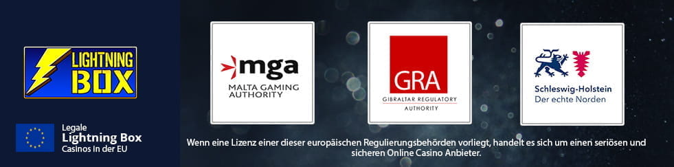 Informationen zu den RegulierungsbehГ¶rden der besten Lightning Box Casinos. 