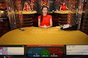 Baccarat von Evolution Gaming bei Karamba