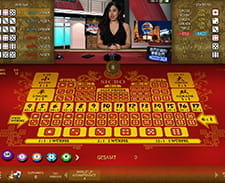 Preview des Würfelspiels Sic Bo bei Ruby Fortune.