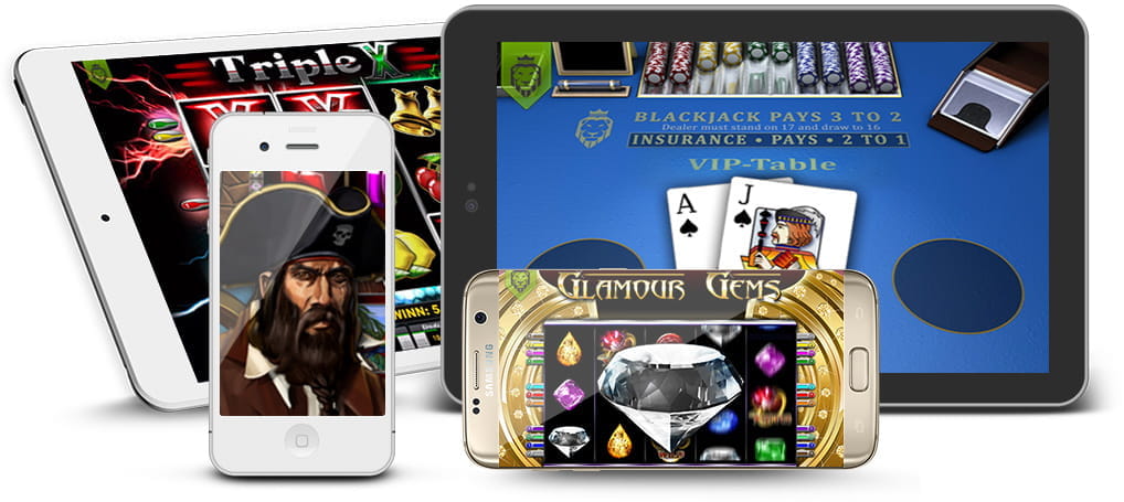 Die Slots des Entwicklers Löwen Play auf einem mobilen Endgerät.