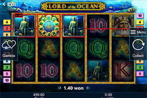 Neptuns Unterwasserwelt im mobilen Casino beim Slot Lord of Ocean.