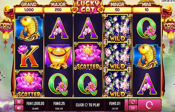 Der Lucky Cat Slot von Platipus.