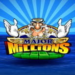 Das Logo des progressiven Jackpot Online Automaten Major Millions von Microgaming.