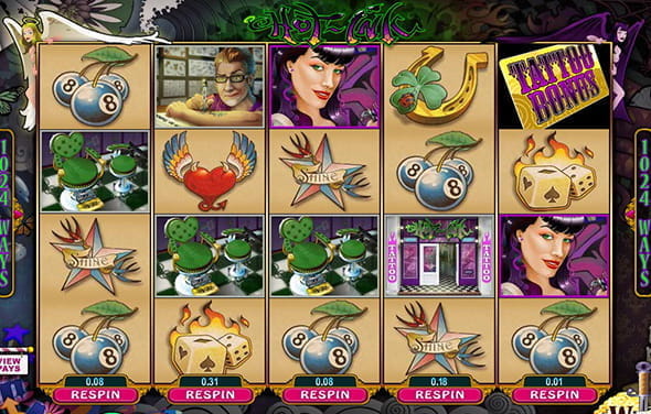 Der zweithöchste RTP eines Microgaming Slots gehört zum Spielautomaten Hot Ink