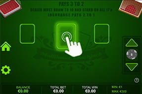 Das Multihand Blackjack vom Softwarehersteller Dragonfish